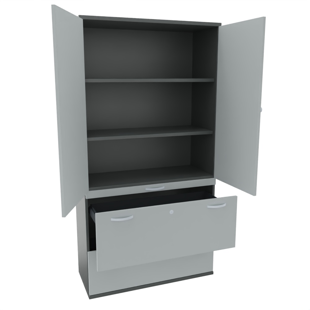 handelswaren
09 - Lieferanten
Geramöbel
03 - Bilder
pCon
Componenta Kombischrank Flügel + Auszugsplatte + Hängeregister HxBxT 1920 x 1000 x 425 mm
geramoebel-componenta-kombischrank-flügel-haengeregister-front-lichtgrau-korpus-onyx-offen.jp...