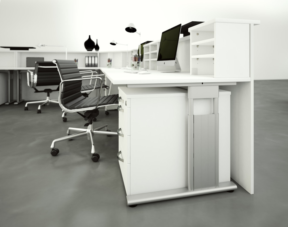 Empfangstheke_Weiss.jpg BrigFox, Moebel, Tabelle, Schreibtisch, Stuhl, Drinnen