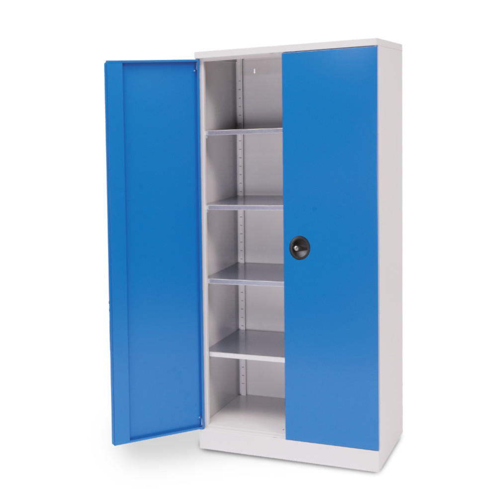 Flügeltürenschrank mit 4 Fachböden, Tiefe 600 mm