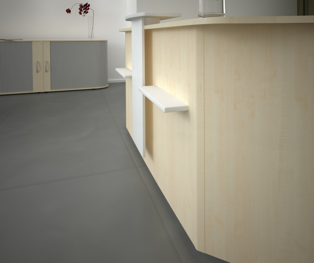 Empfangstheke_Ahorn_Weiss.jpg BrigFox, Empfang, Fußboden, Tabelle, Bodenbeläge, Innenarchitektur