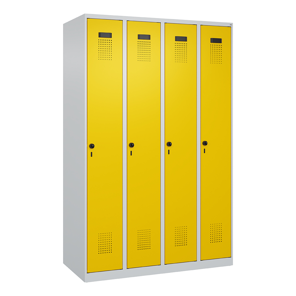 C+P Spind Evolo PLUS, bodenstehend, 4 Abteile Schließfach, Postfach