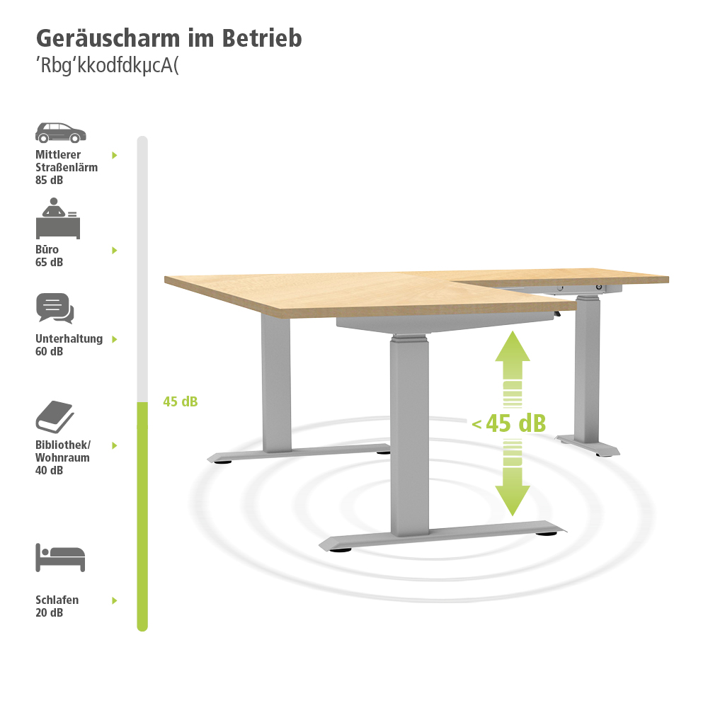Elektrisch-hoehenverstellbar-Schreibtisch-TOPFIT-Ecktisch-silber-ahorn-Geraeuscharm.jpg BrigFox, Moebel, Tabelle, Esstisch, Schreibtisch
