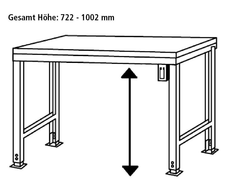AU9511_Skizze.jpg BrigFox, Moebel, Tabelle, Schreibtisch, Handlung, Esstisch