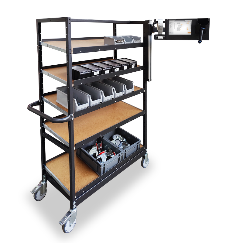 tablethalter-varimobil-etagenwagen tablethalter-varimobil-etagenwagen