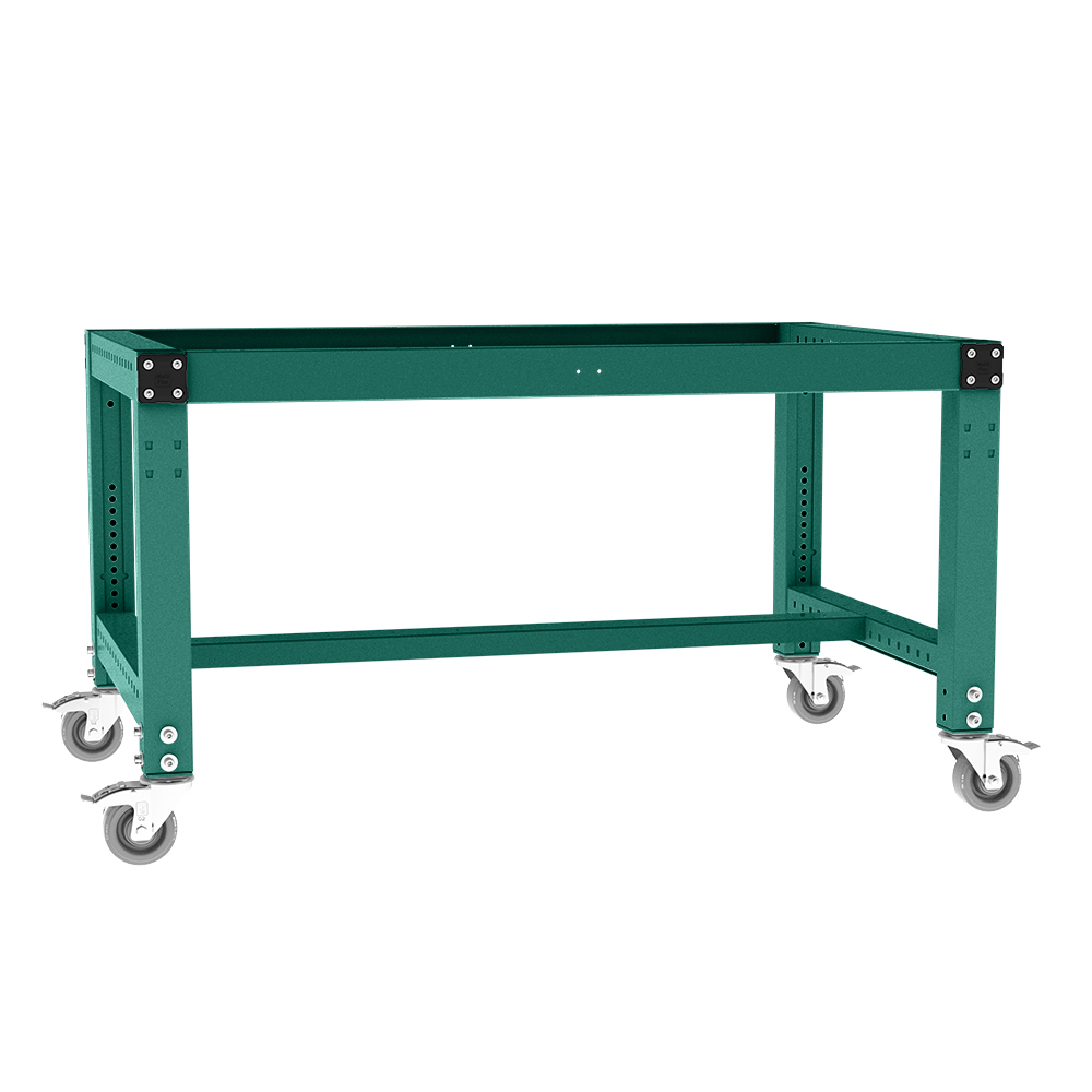 MPK4300.0001-MULTIPLAN-Grundarbeitstischgestell-Mobil-4Lenkrollen-graugruen.jpg BrigFox