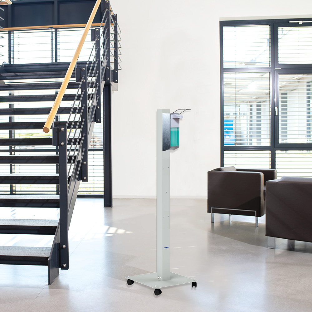 CLEANSPOT_Armhebelspender_RAL7035.jpg BrigFox, Gebäude, Haus, Wohnen, Treppe, Mobiliar