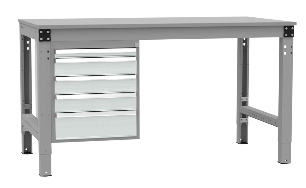 AZ1042-MULTIPLAN_Unterbau_NH_500mm_1x50_3x100_1x150_mm_7035.jpg BrigFox, Moebel, Tabelle, Schreibtisch, Schublade