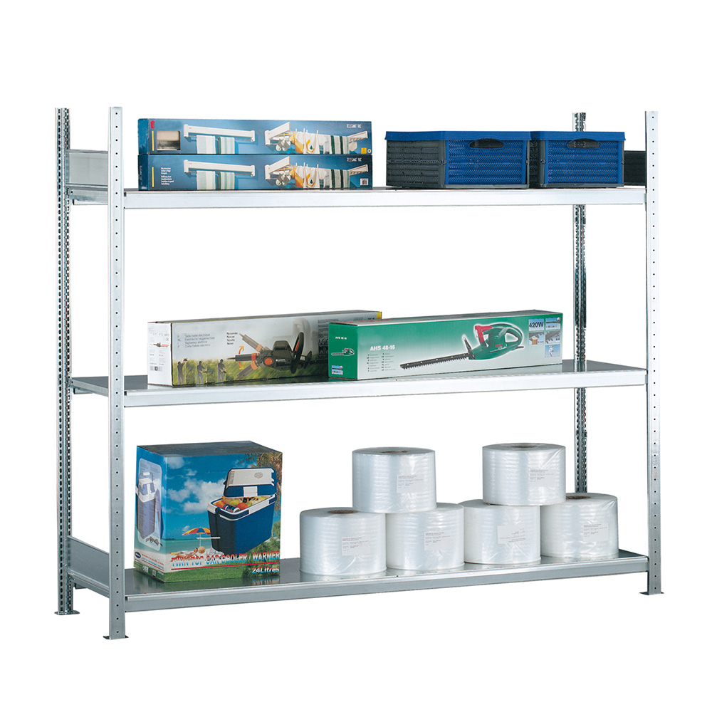 15500-Weitspannregal-mit-Stahlblechboeden-Hoehe-2000-mm-3-Ebenen-Anwendung.jpg BrigFox, Ablage, Mobiliar