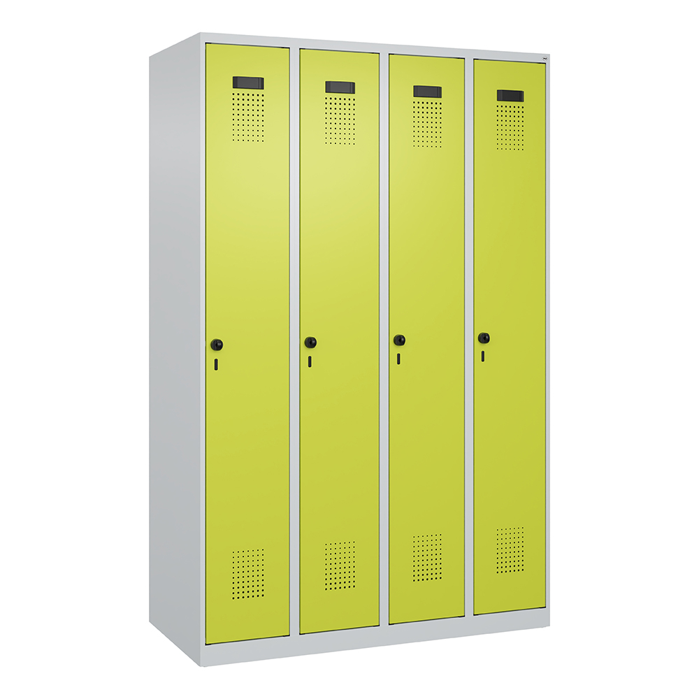 C+P Spind Evolo PLUS, bodenstehend, 4 Abteile Schließfach, Postfach