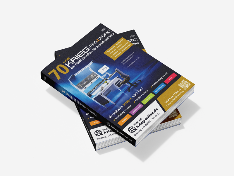 Magazin, Druckprodukt, Bürodesign, Kriegspro, Werbemagazin