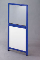 Aufsatz Doppeltür Füllung mit Acrylglas Stahlblech