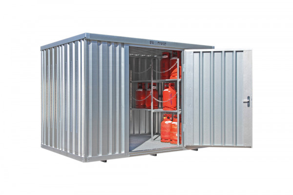 Gasflaschencontainer 1-flügelig, BxTxH 3050 x 2170 x 2250 mm