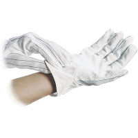Rutschfeste Polyester-Handschuhe mit PVC-Noppen L