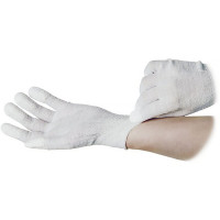 Nylon/Polyster Handschuhe - Fingerspitzen mit PU-Gummierung L