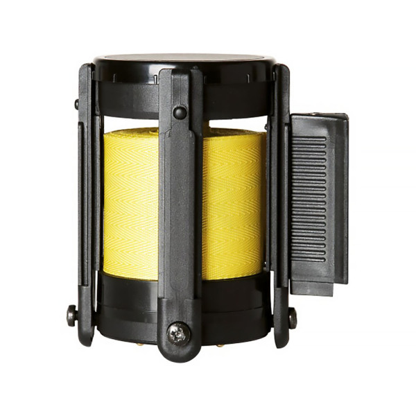 Gurtbandkassette mit gelbem Polyesterband und Zentrifugalbremssystem