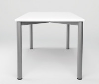 Softform Schreibtisch, ohne Höhenverstellung 1800 / Lichtgrau