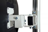 Monitor-Halter für Aufbausäule E-LINE, VESA 75/100 mm Lichtgrau RAL 7035
