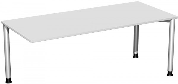 Softform Verkettungs-Schreibtisch mit 1 Fuß zurückgesetzt, Höhenverstellung von 680-820 mm