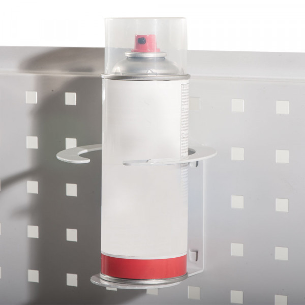 ESD-Flaschenhalter zur Steckbefestigung an Seitenblende oder Lochplatte/Lochblech