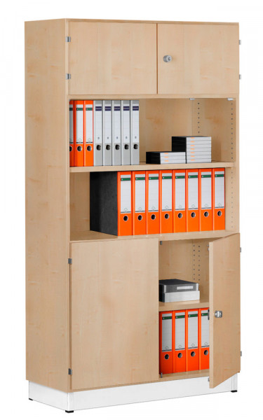Modufix Kombi-Grund-Büroschrank mit Türen + 4 Böden, HxBxT 1875 x 1020 x 420 mm
