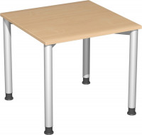Softform Schreibtisch, Höhenverstellung von 680-820 mm 1800 / Lichtgrau