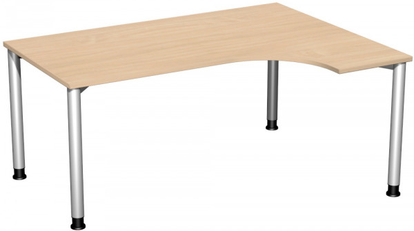 Softform EDV-Schreibtisch, Höhenverstellung von 680-820 mm