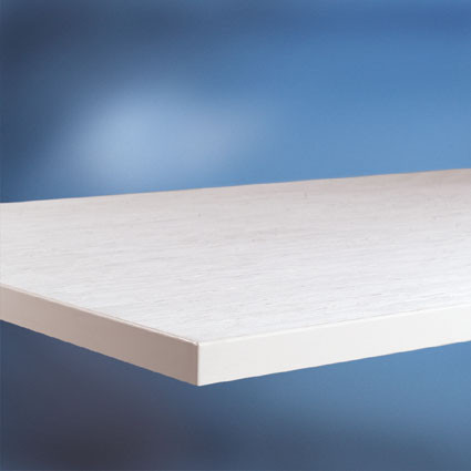 Arbeitstischplatte PVC weißgrau 22 mm