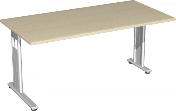 Oxford Anbau-Schreibtisch mit verkürztem Fuß links/rechts anbaubar, ohne Höhenverstellung