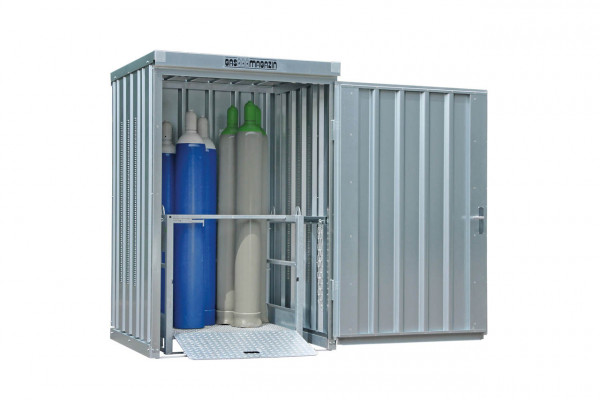 Gasflaschencontainer 1-flügelig, BxTxH 1420 x 1490 x 2250 mm