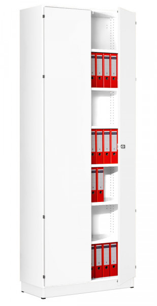 Modufix Anbau-Flügeltüren-Büroschrank mit 6 Fachböden HxBxT 2575 x 600 x 420 mm