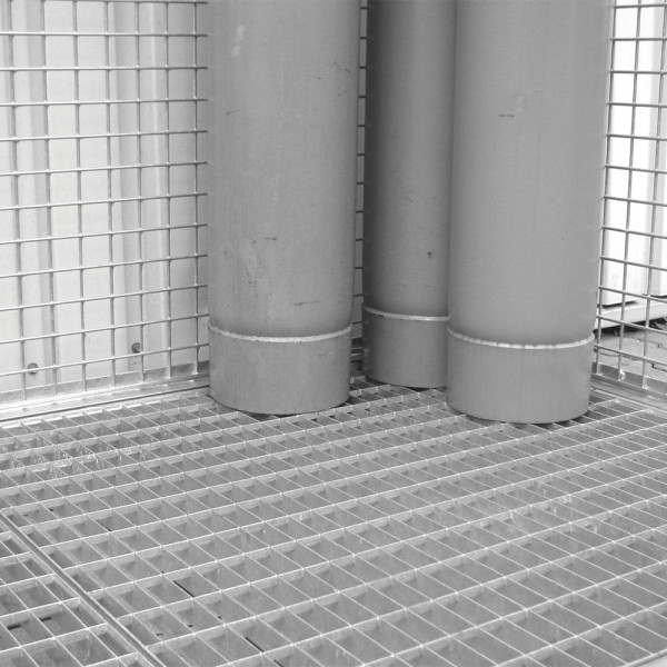 Gitterrostboden für Gasflaschen-Container