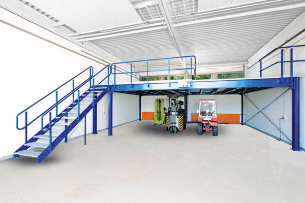 Eckanbaufeld für Bühnen-Modulsystem, Tragkraft 500 kg / m²