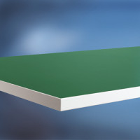 Arbeitstischplatte Linoleum grün 22 mm 1000 / 600