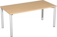 Softform Schreibtisch, ohne Höhenverstellung 1800 / Lichtgrau