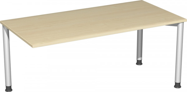 Softform Verkettungs-Schreibtisch mit 1 Fuß zurückgesetzt, Höhenverstellung von 680-820 mm