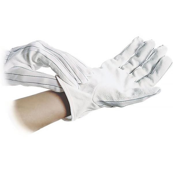 ESD Polyester-Handschuhe rutschfest mit PVC-Noppen